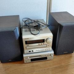【無料】ONKYO CD MDコンポ　