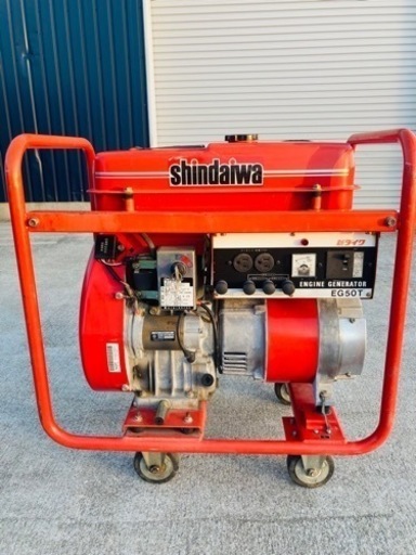 発電機　セル付き　三相200V 単相100/200V 新ダイワ