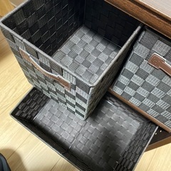 収納ケース付き　カラーボックスの画像