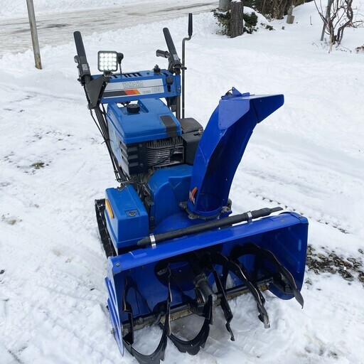 ヤマハ　除雪機　８馬力　YSM870　延長シューター　LEDライト　セル　リコイル　即使用可能　プラタンク　中古