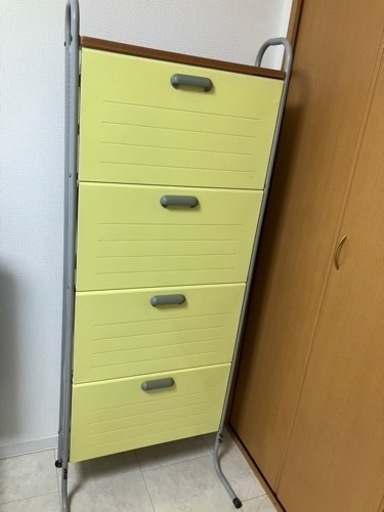 レトロ家具　靴箱　シューズボックス