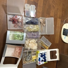 ハーバリウムセット　ドライフラワー瓶ピンセットリボン等