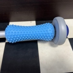 【リサイクルサービス八光】東急スポーツオアシス フィットネスバー ストレッチスティック ホイール付き 肩甲骨 ストレッチ棒 エクササイズグッズの画像