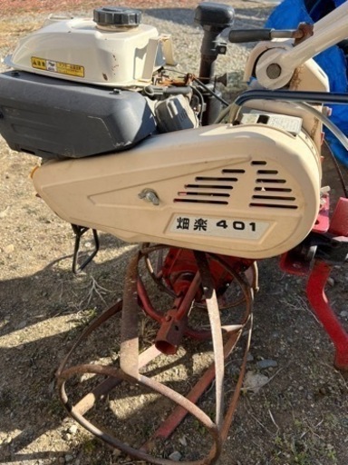 ヤンマー　畑楽　管理機　耕運機　（カゴ車付き）