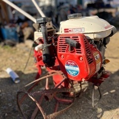 ヤンマー　畑楽　管理機　耕運機　（カゴ車付き）