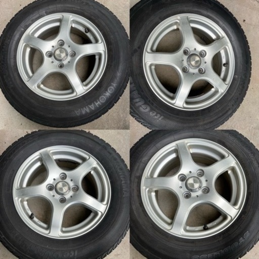４本セット◆185/70R14◆ホイール付きタイヤ ◆ 冬用　雪道安心 ◆フリード他