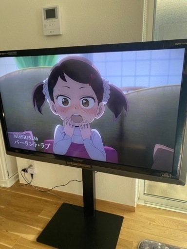 シャープAQUOS テレビスタンドつき