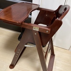子供用椅子　　カトージ　木製ハイチェア
