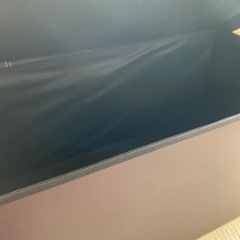 お洒落な収納オットマン　レザー　折りたためます。の画像