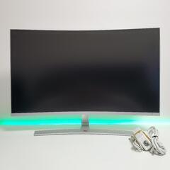 ViewSonic 32インチ ホワイト 大画面湾曲モニター