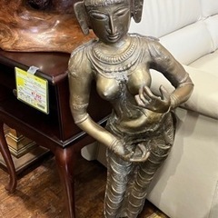 1/21値下げいたしました！⭐️オススメ⭐️オーダーメイド品 真鍮製 スタンディングアプサラ No.401