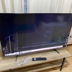テレビ50V 画面割れ　ジャンク品