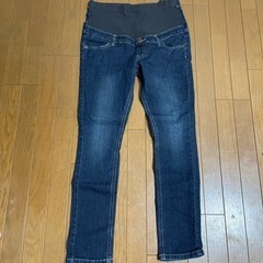 【美品】マタニティジーンズ冬用Lサイズ