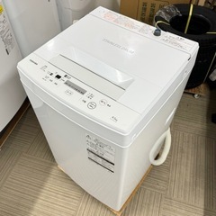 ②【超美品‼️】東芝 2020年製 4.5kg全自動洗濯機 つけおきコース ピュアホワイト♪の画像