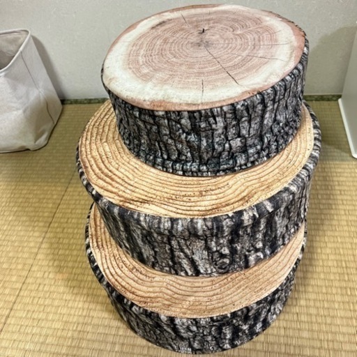 ニトリ 切り株クッション 3個セット