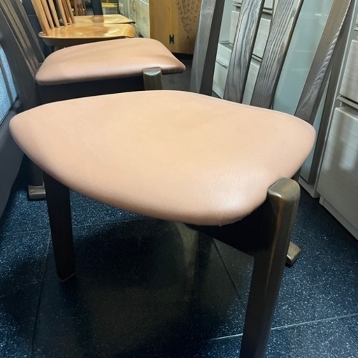 らくよう工芸 飛騨家具 ダイニングチェア チェア 座面広め