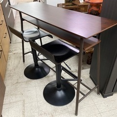 専用ニトリ　カウンターテーブル＆チェア2脚　3点セット ニトリ カウンターテーブル・カウンターチェア 3点セット 単品販売