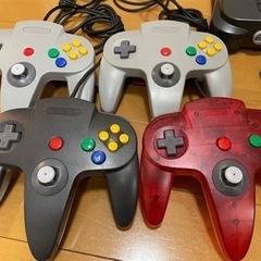 ニンテンドー64  本体・コントローラー4点・ソフト3点の画像