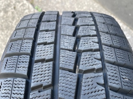 1229-1)工賃込！185/55R16 ダンロップスタッドレス中古4本セット！山あり！WM01