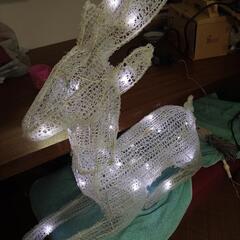 ドウシシャ　LED　クリスタルおすわりトナカイの画像
