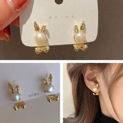 うさぎピアス（新品）おすすめの画像