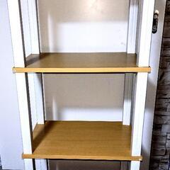 不二貿易木製棚板ラック  高さ111.5センチの画像