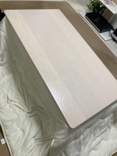 高さ調節ができる！【ホワイト　こたつテーブル】