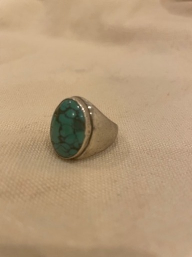 （購入者決まりました）シルバーターコイズリング　22号　ナバホ