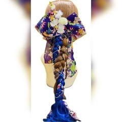 【新品】#5 ヘアゴム　エクステ　着物  ヘアアクセ　髪飾り　成人式　振袖　和装の画像