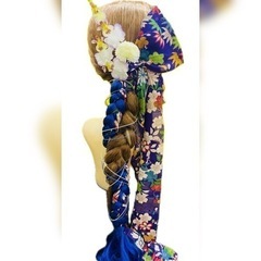 【新品】#5 ヘアゴム　エクステ　着物  ヘアアクセ　髪飾り　成人式　振袖　和装の画像