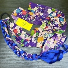 【新品】#5 ヘアゴム　エクステ　着物  ヘアアクセ　髪飾り　成人式　振袖　和装の画像