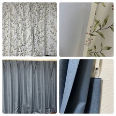 取引者決定　早い者勝ち　カーテン11枚セット100×200cm4枚＋100×190cm2枚＋100×135cm5枚の画像