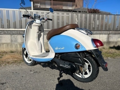 ビーノ低燃費4スト.走行少ない☆バッテリー・セルモーター・シートなど新品交換☆キャブレーターオーバーホールで快調！！