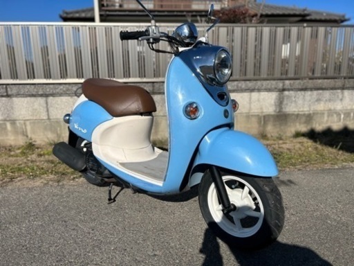 ビーノ低燃費4スト.走行少ない☆バッテリー・セルモーター・シートなど新品交換☆キャブレーターオーバーホールで快調！！