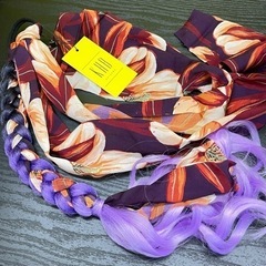 【新品】#7 ヘアゴム　エクステ　着物  ヘアアクセ　髪飾り　成人式　振袖　和装の画像