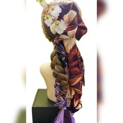 【新品】#7 ヘアゴム　エクステ　着物  ヘアアクセ　髪飾り　成人式　振袖　和装の画像