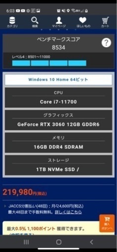 ガレリア crazy raccoonコラボPC