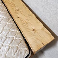 ダブルベッド　マットレス付きの画像