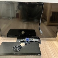 【美品】TOSHIBA製　テレビ+録画ハードディスク