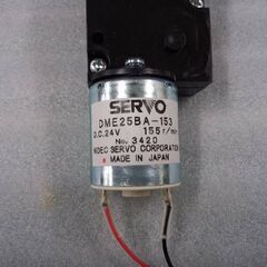 新品未使用　日本サーボ ブラシ付DCモーターLタイプ DME25BA-153 Nidec 3W　送料無料の画像