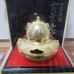 茶釜(ガラスケース付き)