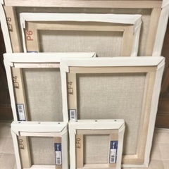 残り2枚 画材 油彩用下地塗り済みのキャンバス