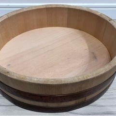 【0円無料】寿司桶　寿司飯台　寿司飯切（半切り）の画像