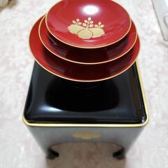 会津漆器 三三九度の盃(桐箱入り)