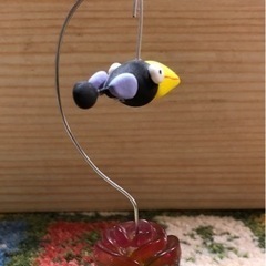 カラス　オブジェ　ゆらゆら　置物の画像