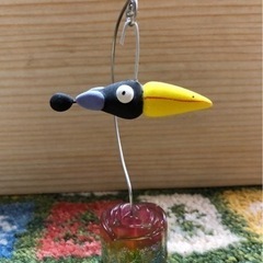 カラス　オブジェ　ゆらゆら　置物の画像