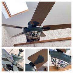 [お譲り先決定]アンティーク風 照明器具 2点 +シーリングライ...