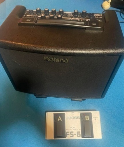 Roland AC-33 ＋BOSS FS-6アコースティックアンプ