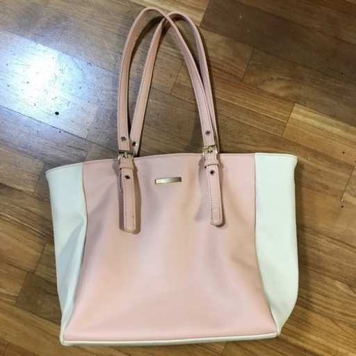 値下げ❗️新品ピンクのトートバッグ
