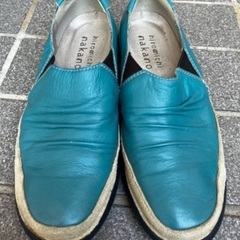 ヒロミチナカノ　青 シューズ 23.5cmの画像